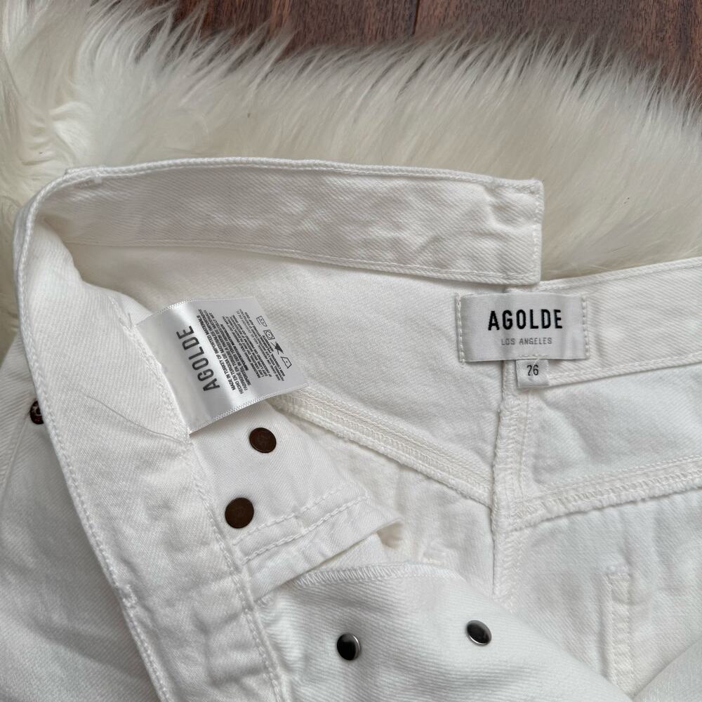 NWT Agolde Criss Cross Jean Short in Element Size 26 - Picture 6 of 10